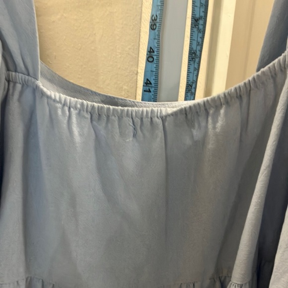 Nasty Gal Light Blue Puff Sleeve Dress - Picture 6 of 9